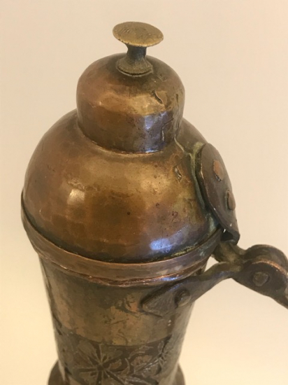 1960 ÜZERİ KALEM İŞLİ BAKIR İBRİK ERZİNCAN İŞİ