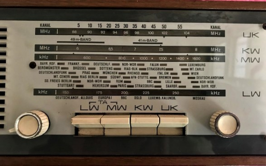 1966 ALMAN SCHAUPLORENZ VIOLA 4 DALGA TUŞLU AHŞAP KASA SORUNSUZ RADIO