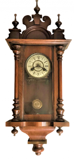 AHŞAP KASA 15 GÜNLÜK KURMALI MEKANİK SAAT DAKİK AYAR TUTAN BİR SAATTİR HER ŞEYİ İLE ORJİNAL