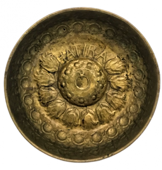 AY YILDIZ LALE MÖTİFLİ PİRİNC EL DÖGME HAMAM TASI