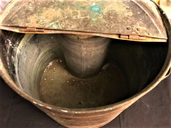 BERBER KAZANI SOBA ÜZERİNDE SU ISITMA KAZANI BAKIR KAPAKLI KAZAN