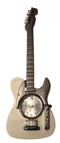 ELEKTRO GİTAR FORMUNDA QUARTZ SAAT SORUNSUZ