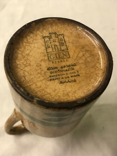 GIEN FRANCE EL YAPIM KULPLU SERAMİK YAGLIK