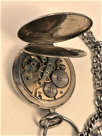 MEKANİK KURMALI AERA FRANSIZ EMAYE KADRAN CİFT KAPAKLI SORUNSUZ CEP SAATİ