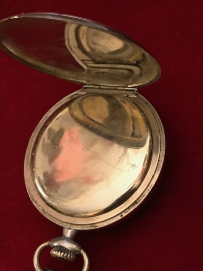 MEKANİK KURMALI AERA FRANSIZ EMAYE KADRAN CİFT KAPAKLI SORUNSUZ CEP SAATİ