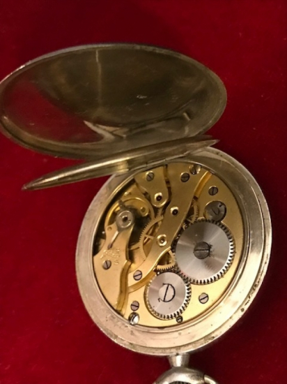 MEKANİK KURMALI AERA FRANSIZ EMAYE KADRAN CİFT KAPAKLI SORUNSUZ CEP SAATİ