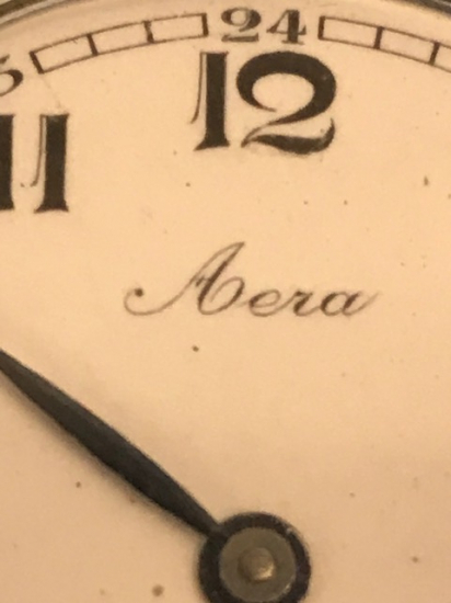 MEKANİK KURMALI AERA FRANSIZ EMAYE KADRAN CİFT KAPAKLI SORUNSUZ CEP SAATİ