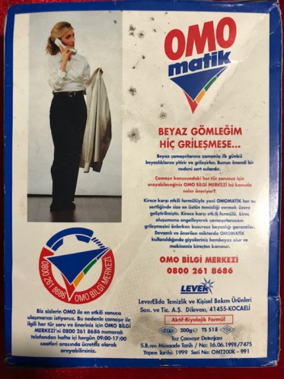 OMO MATİK TOZ DETERJAN 1999 200 GIRAM KARTON KUTU