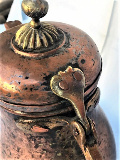 OSMANLI BAKIR KAHVEDAN İBRİK HER YERİ EL YAPIM