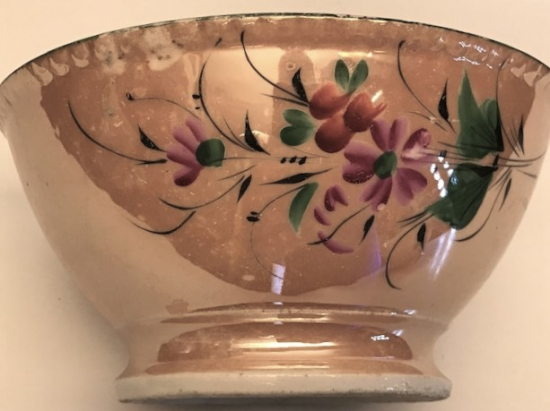 OSMANLI VE CARLIK DÖNEMİ KUZETSOV PORSELEN RUS EL BOYAMA CİCEKLİ KASE