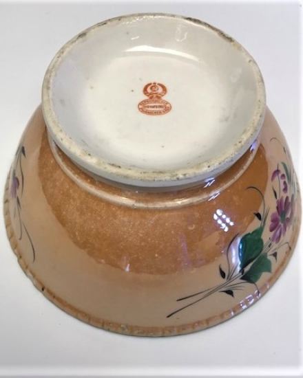 OSMANLI VE CARLIK DÖNEMİ KUZETSOV PORSELEN RUS EL BOYAMA CİCEKLİ KASE