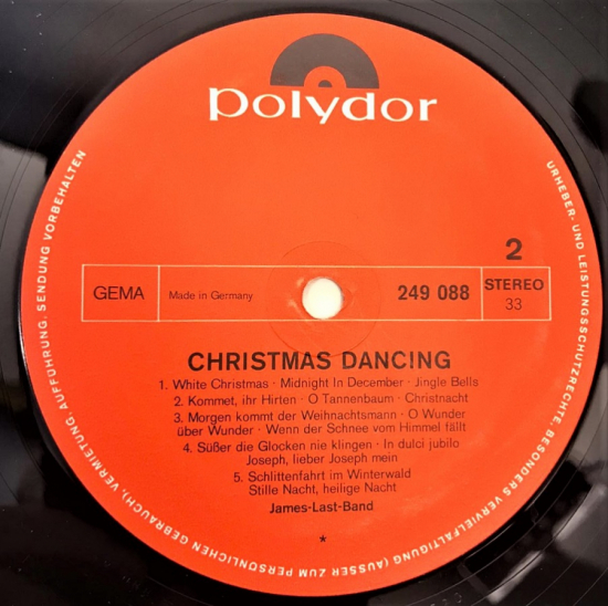 POLYDOR CHRISTMAS DANCING LP UZUN CALAR 33 DEVİR STEREO PLAK