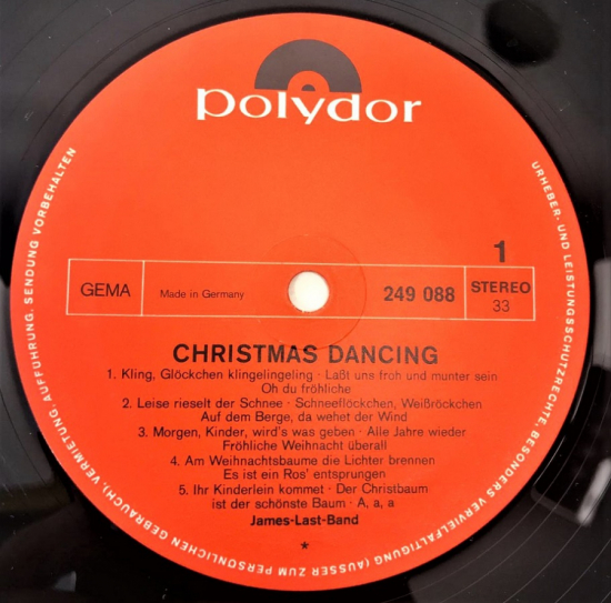POLYDOR CHRISTMAS DANCING LP UZUN CALAR 33 DEVİR STEREO PLAK