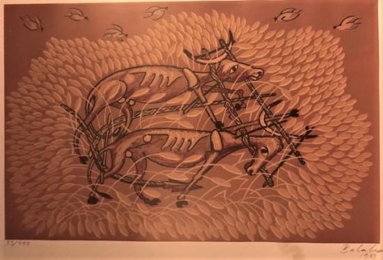 SANATCI İBRAHİM BALABAN İMZALI ORJİNAL SERİGRAFİ BASKI