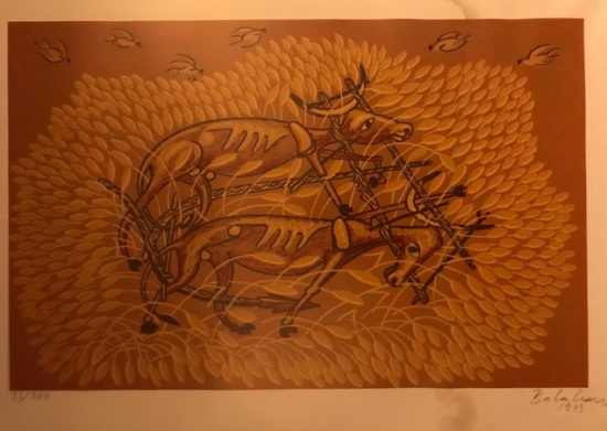 SANATCI İBRAHİM BALABAN İMZALI ORJİNAL SERİGRAFİ BASKI