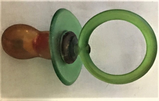 YEŞİL NAYLON ESKİ BEBEK KAUCUK BAKKAL EMZİK