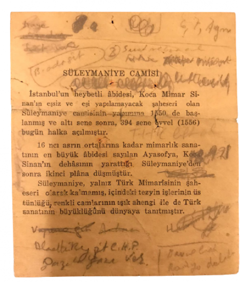 1950 SENESİNİN 16 AGUSTOS CARŞAMBA GÜNÜNE AİT KIZILAY TAKVİM YAPRAGI
