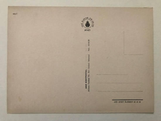 AND KARTPOSTAL JUMBO BOY RENKLİ BASKI GÖCERLER YAYLADA CAMAŞIR YIKAYAN KADIN TEMALI 23 X 15