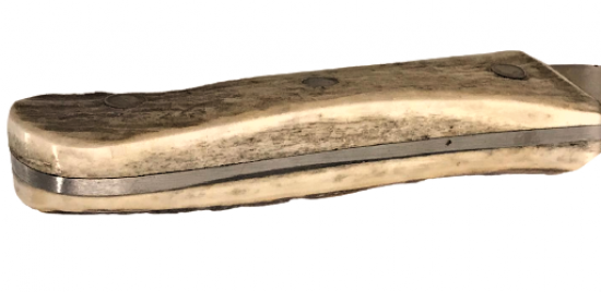 İTALYAN GEYİK SAPLI EL YAPIM ÖZEL TASARIM CELİK AVCI BICAGI VE MASAT