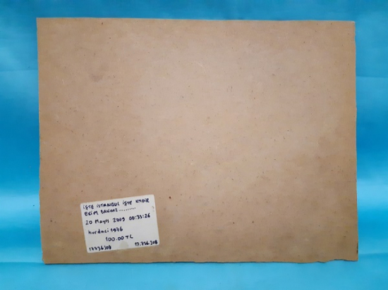 KADİR EKİM İMZALI TABLO DURALİT ÜZERİNE YAPISTIRMA TUAL YAGLI BOYA RESİM