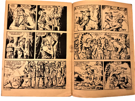 TEKSAS HAFTALIK MECMUA NO:9 FİYATI 250 KRŞ CIKMAMIŞ MACERALAR CİZGİ ROMAN