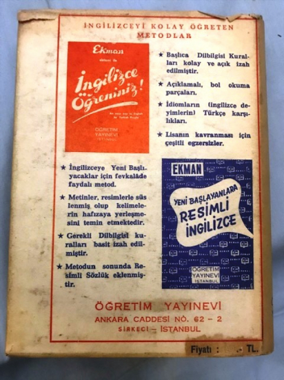 TELAFFUZLU İNGİLİZCE TÜRKCE YENİ SÖZLUK ÖGRETİM YAYINEVİ İSTANBUL