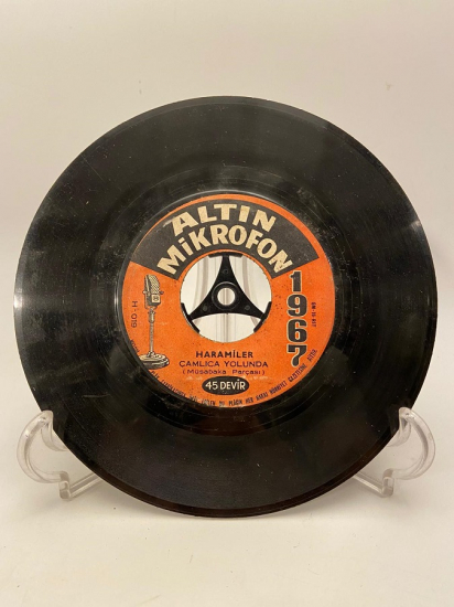 HARAMİLER ''1967 ALTIN MİKROFON'' - ÇAMLICA YOLUNDA / ADANALI - 45LİK PLAK NADİR