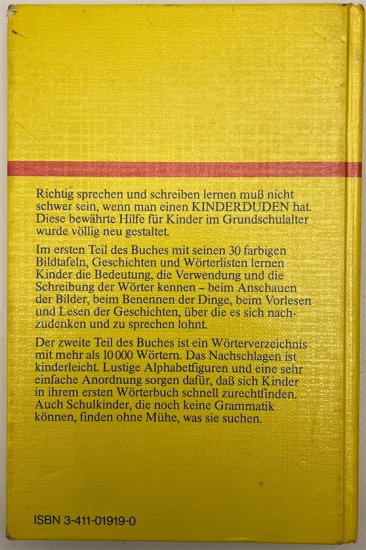 KINDER DUDEN SPRECHEN SCHREİBEN LESEN GERMANY ÇOCUK KİTABI