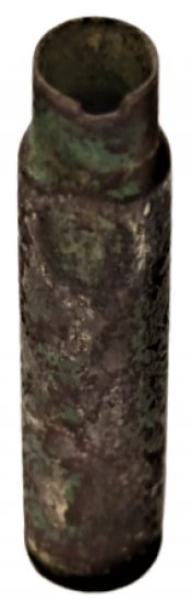 OSMANLI BAYRAK VE YAZILI İÇERSİ BOŞ SAVAŞDA KULLANILMIŞ MAVZER MERMİ KOVANI