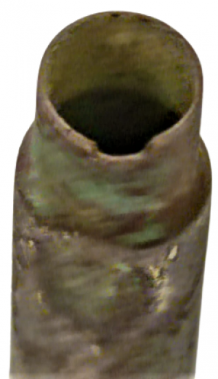 OSMANLI BAYRAK VE YAZILI İÇERSİ BOŞ SAVAŞDA KULLANILMIŞ MAVZER MERMİ KOVANI