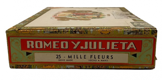 ROMEO Y JULIETA 25 - MILLE FLEURS AHŞAP KAPAKLI İÇERSİ BOK PURO KUTUSU