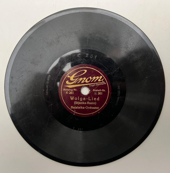 WOLGA - LİED BALALAİKA ORCHESTER - HABE MİTLEİD MİT MİR 78 DEVİR TAŞ PLAK
