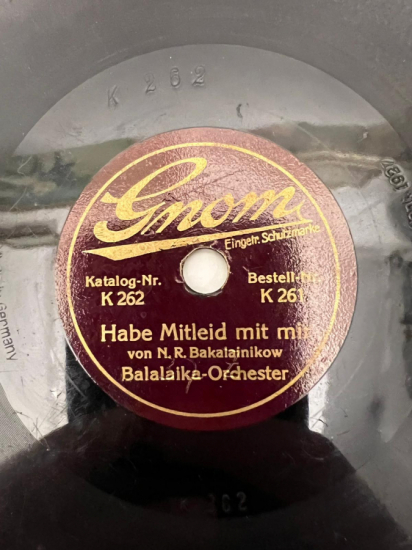 WOLGA - LİED BALALAİKA ORCHESTER - HABE MİTLEİD MİT MİR 78 DEVİR TAŞ PLAK