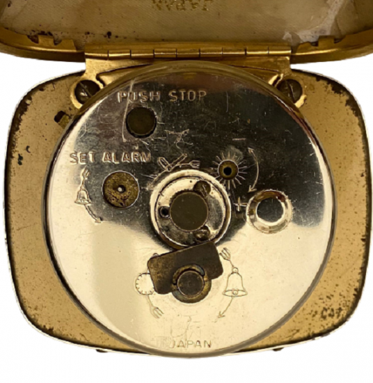 1960 SEIKO REPEAT KIRMIZI KUTULU SEYEHAT TİPİ MEKANİK KURMALI ÇALAR SAAT