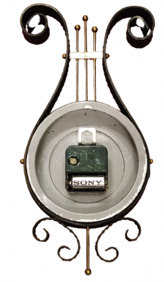 FERFORJE MÜZİK TEMALI METAL KASA ALMAN PİLLİ MAKİNE DUVAR SAATİ