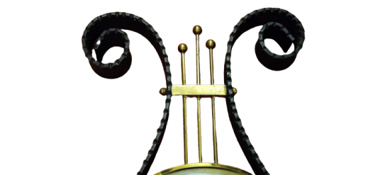 FERFORJE MÜZİK TEMALI METAL KASA ALMAN PİLLİ MAKİNE DUVAR SAATİ