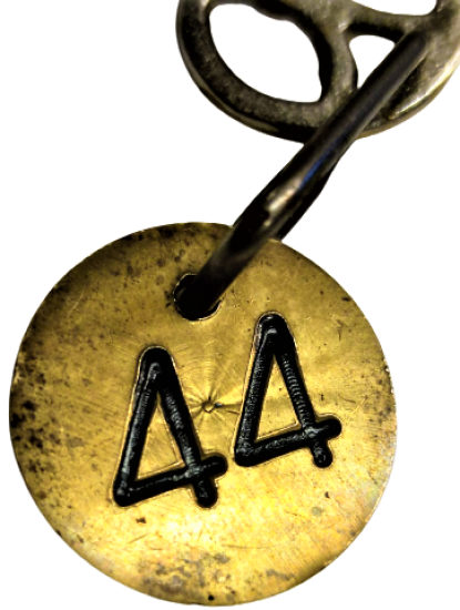 1950 PİRİNC 44 NUMARALI İSTANBULDA BİR OTEL ODA KAPI ANAHTARI