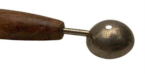 AHŞAP SAPLI ÇİFT ÖLCÜ FARKLI TARAFLI ECZACI İLAC YAPIMINDA KULLANILAN AYAR CİFT ÖLCÜ KAŞIK