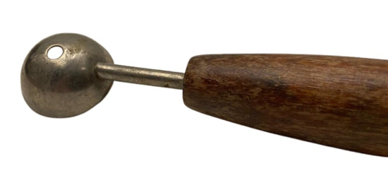 AHŞAP SAPLI ÇİFT ÖLCÜ FARKLI TARAFLI ECZACI İLAC YAPIMINDA KULLANILAN AYAR CİFT ÖLCÜ KAŞIK