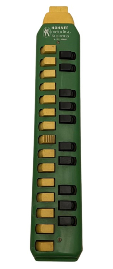 ALMAN HOHNER ÜFLEMELİ YESİL KREM RENKLERDE SORUNSUZ MELODİCA SOPRANO MELODİKA