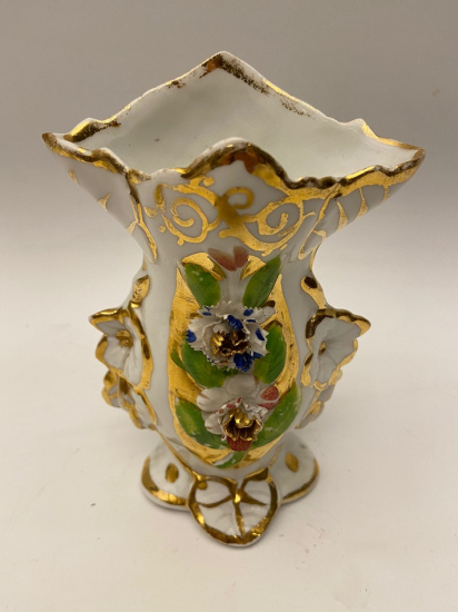 CAPO Dİ MONTE İŞLEMELİ YALDIZ DETAYLI EL BOYAMA ÇİFT VAZO