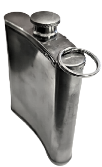 CEPDE TAŞINABİLİR MATARA KROM CELİK NİKEL KAPLAMA STAINLESS STEEL 8 OZ ÇELİK CEP MATARASI