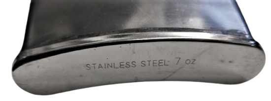 CEPDE TAŞINABİLİR MATARA KROM CELİK NİKEL KAPLAMA STAINLESS STEEL 8 OZ ÇELİK CEP MATARASI