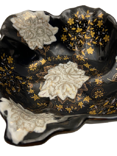 EL BOYAMA İŞÇİLİKLİ PORSELEN RUS DAMGALI MEYVE TABAĞI