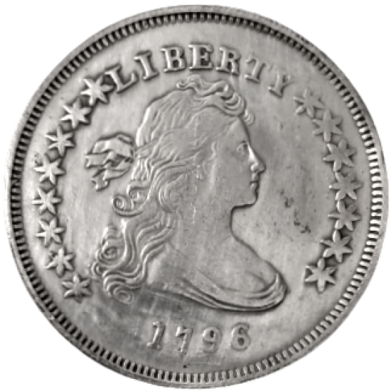 LİBERTY 1796 UNİTED STATES OF AMERICA SİLVER ONE DOLLAR GÜMÜŞ 1 AMERİKAN DOLARI ( Replikadır )