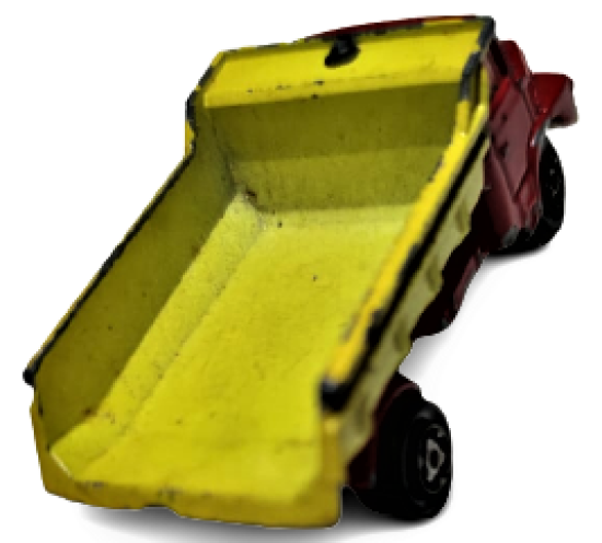 MAJORETTE SCANIA ECH.1/100 MADE IN FRANCE DAMPERLİ SARI KIRMIZI OYUNCAK KAMYON