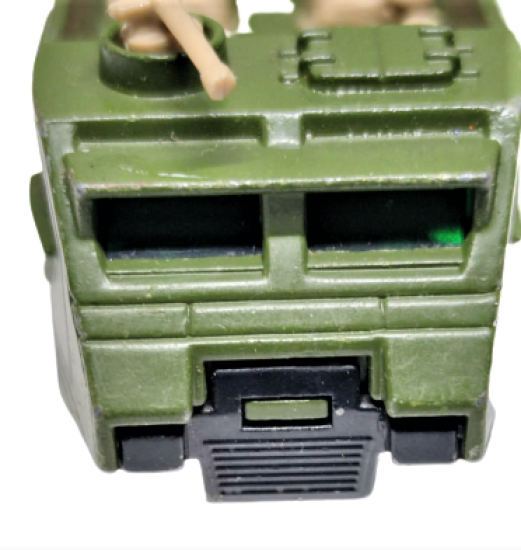 MATCHBOX SUPERFAST PERSONNEL CARRIER MADE IN ENGLAND LESNEY PRODUCTS 1976 NO 54 KOLEKSİYONLUK OYUNCAK YESİL RENKDE ASKERİ CIKARTMA KAMYONU 7.5 X 3 CM DEN OLUŞMAKTADIR.