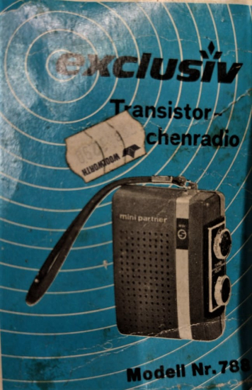 MİNİ PARTNER ELCTRA EXCLUSIV TRANSİSTOR RADIO MODEL NR 788 PİLLİ TEK DALDA CEP RADYO
