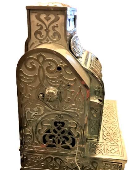 NATİONAL CASH REGİSTER 657 MEKANİK BRONZ YAZAR KASA 1800 YILLAR MEKANİK SERİ NO-856204657