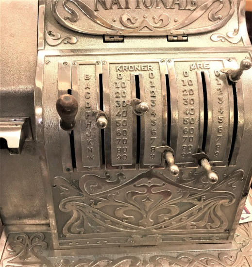 NATİONAL CASH REGİSTER 657 MEKANİK BRONZ YAZAR KASA 1800 YILLAR MEKANİK SERİ NO-856204657